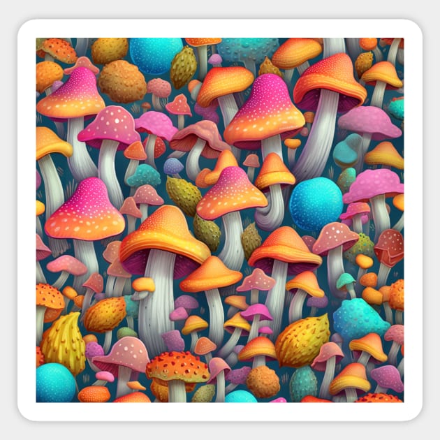 Magic Mushrooms Sticker by LloydLegacy2020